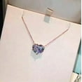 thumbnail image 2 of 925 Silver,Gold,Rose Gold Necklace Pendant Heart Cubic Zircon Wedding Gift, 2 of 2