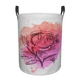 thumbnail image 1 of ZICANCN Rose Flower Plant Laundry Basket Organizer - Dirty Clothes Hamper for Bathroom Kids Girls Boys Laundry Hamper Small, 1 of 8