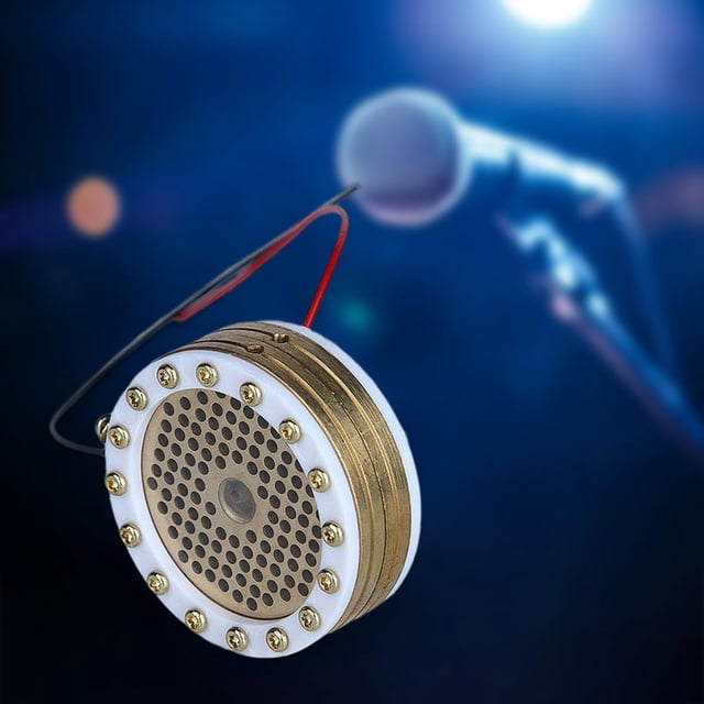 34mm/1.33 inch Capsule Large Diaphragm Condenser Mic Capsule Single Sided Gold