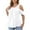 White, variant on Weiqiqre Women's Plus Size Tops Summer Short Sleeve Round Neck Off The Shoulder Loose Fitting New Arrival Blouse L-5XL