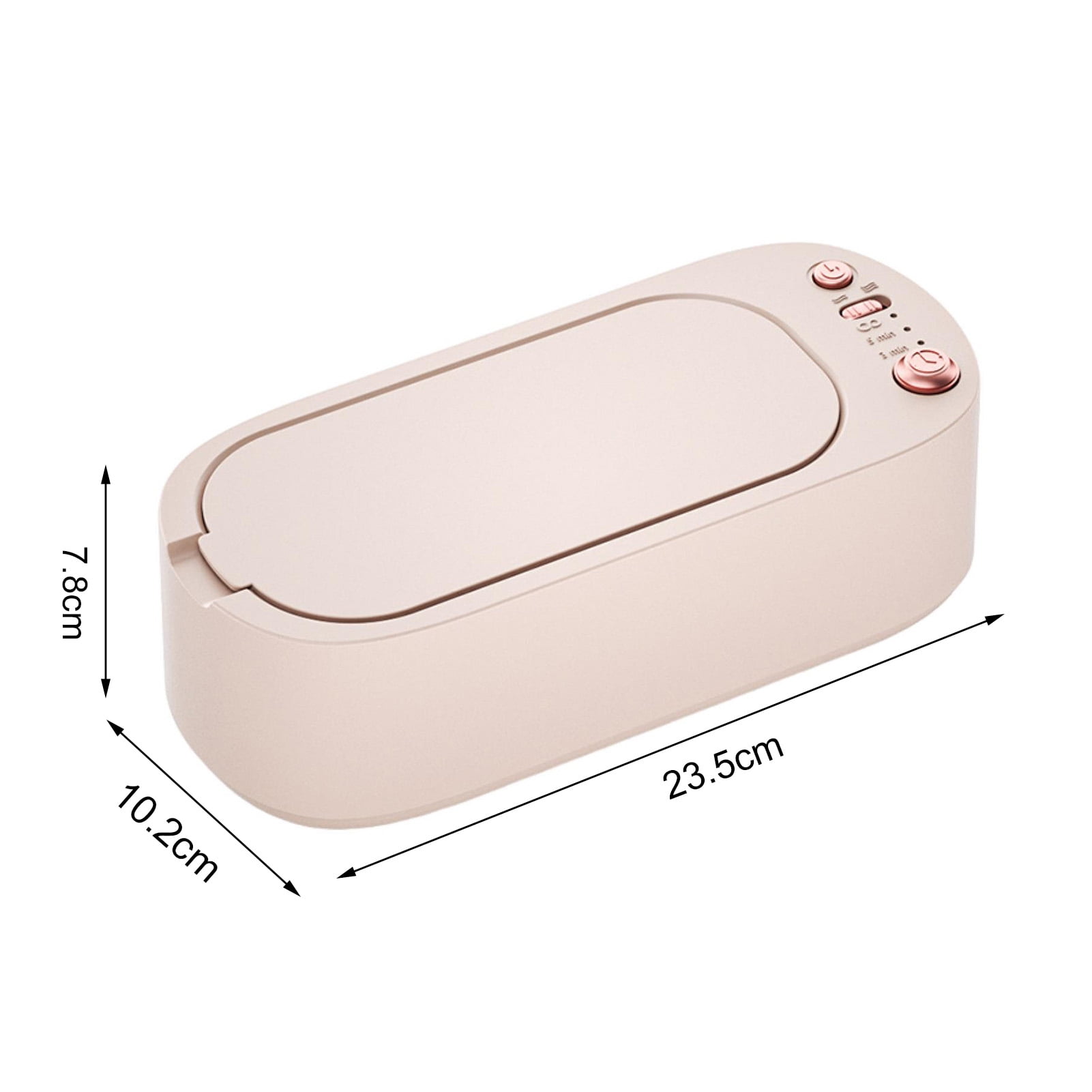 Pebbuoy 1 Set 400ML Cleaning Machine Efficient Jewelry Cleaner for Eyeglasses Ring Earring Necklaces Watch Strap