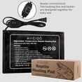 thumbnail image 6 of AIICIOO Reptile Heating Pad Adjustable Under Tank Heater 16 Watts PVC Material Heat Pad for Turtle Snake Lizard Frog Spider Plant Box, 6 of 7