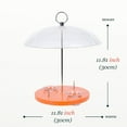 thumbnail image 4 of Kingsyard Oriole Bird Feeder for Outside With Big Dome Orange Fruit, Jelly, Mealworm,Nectar, 4 of 6