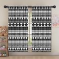 thumbnail image 5 of Blackout Kids Curtains,Black White Ethnic Pattern Childrens Insulated Curtains Set Of 2,Bedroom Essentials,Toddler Room Decor 52x63in(132x160cm), 5 of 5