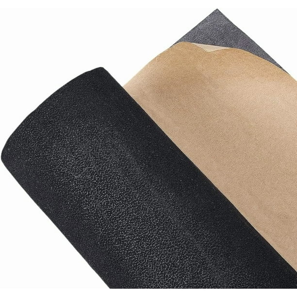 Tela de terciopelo autoadhesiva de 118 x 14 pulgadas, fieltro negro despegable y pegable, ideal para reparación de sofás, muebles, sillas y ropa.