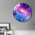 thumbnail image 4 of Decoración silenciosa del sitio del cuarto de del reloj de pared del vía Láctea Zulema Reloj de pared, 4 of 7