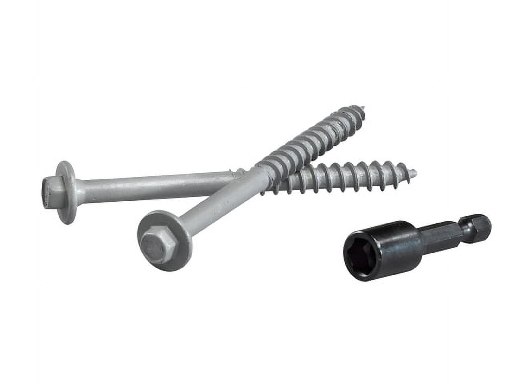 FastenMaster LedgerLok No. 14 X 5 in. L Hex Epoxy Wood Screws 12