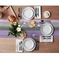 thumbnail image 3 of GFDYREE Burlap Linen Rustic Table Runners 72 Inches Long, Retro Barn Wood Lavender Purple Gray Table Runner Farmhouse Style for Coffee Table, Holiday Parties, Wedding, Events Dinner, Home De, 3 of 7
