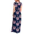 thumbnail image 4 of Vestido suelto de manga corta para mujer (vestido informal largo con bolsillos), 4 of 5