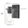 thumbnail image 6 of Millennium Lighting - Verlana - 1 Light Wall Sconce-8.75 Inches Tall and 4.33, 6 of 7