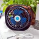thumbnail image 4 of Ventilador de refrigeración de escritorio Tablero de mesa con alimentación por USB de bajo ruido 3 engranajes Mini ventilador eléctrico para el hotel de oficina en casa, azul Scienceny HA5879-01B, 4 of 6
