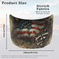 thumbnail image 7 of Uorisanigo Hood Cover Elastic Fabric Hood Cover Waterproof Car Bonnet Banner for Auto Car Truck Van SUV Automotive Accessories, Easy to Install, Camo Hunting Raccoon USA Flag, 7 of 7