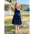 thumbnail image 6 of BemeyourBBs Kids Toddler Girls Fairy Butterfly Tulle Tutu Dress Big Girl Summer Ruffled Dress Cute Sleeveless Ruffle Princess Birthday Party Wedding Guest Dress with Belt, 6 of 9