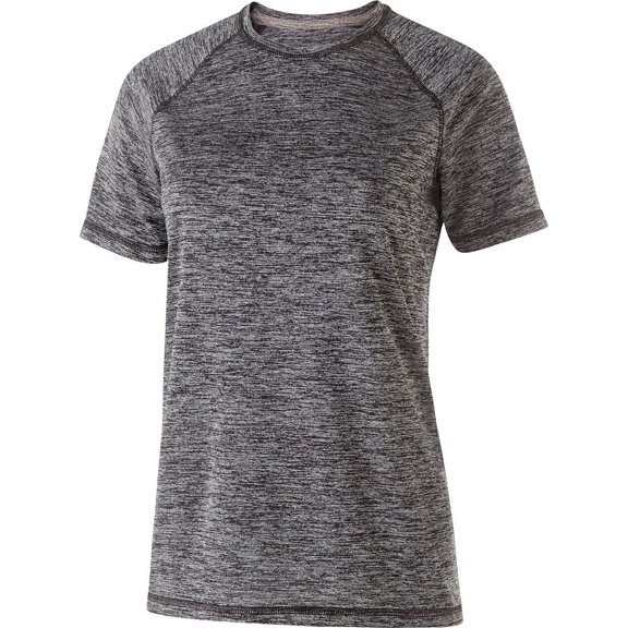 Holloway Sportswear 2XL Womens Electrify 2.0 Short Sleeve Tee Black Heather 222722
