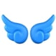 thumbnail image 1 of 1 par de pegatinas decorativas universales para casco de motocicleta, color azul, 1 of 5