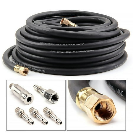 PVC Rubber Air Compressor Hose Air Line 15m BSP Bore Auto Heavy Duty ...