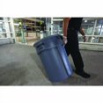 thumbnail image 2 of Vented Round Brute Container, 10 gal, Plastic, Gray | Bundle of 2, 2 of 10