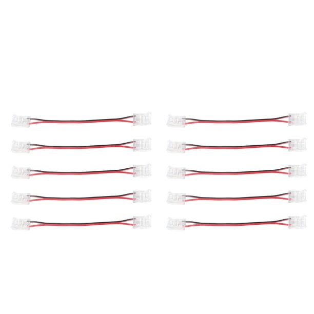 Conector De Luz De Tira COB, Tira De Doble Cabeza Para Pelar El Cable De Extensión Del Puente De 10 Mm De Ancho Para Almacén