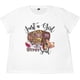 thumbnail image 3 of Camiseta de mujer de talla grande Just A Girl Gypsy Soul, cuello redondo, manga corta, informal, divertida, con gráficos novedosos., 3 of 4