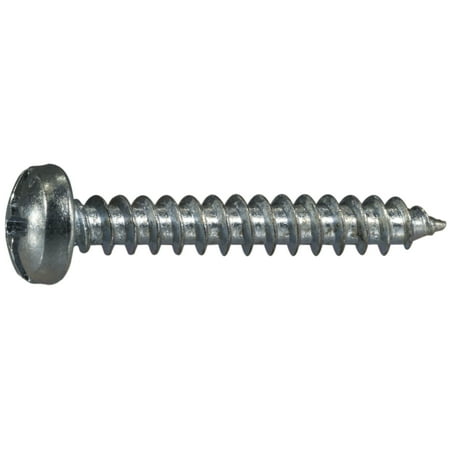 

#10 x 1-1/4 Zinc Plated Steel Combo Pan Head Sheet Metal Screws SMSPS-394