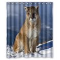 thumbnail image 1 of ABPHQTO Cortina de ducha Mountain Lion Cortina de ducha impermeable 150x180 cm, 1 of 2