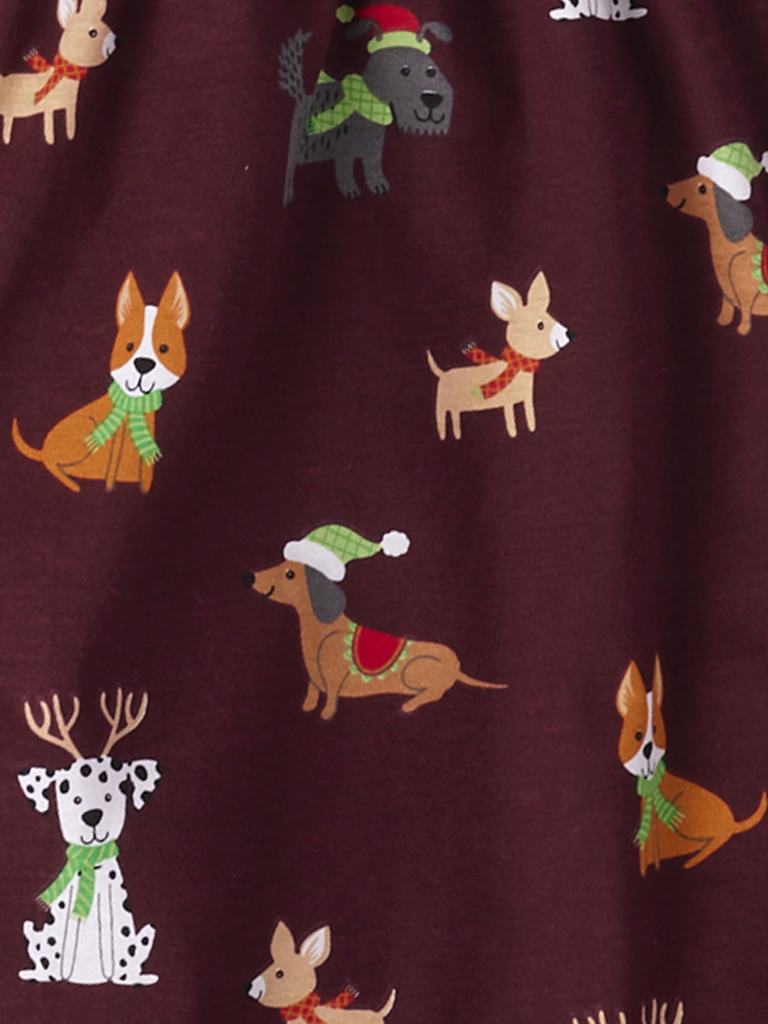 The Children's Place Men's Matching Family Holiday Dog Cotton Henley Pajamas, Adult Sizes XS-3XL