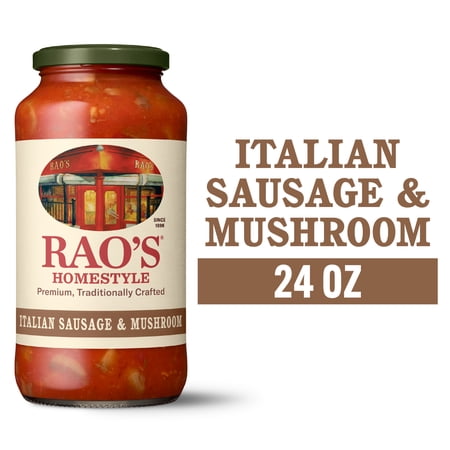 Rao's Homemade Sausage & Mushroom Sauce Made with Italian Tomatoes, 24 oz