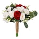 thumbnail image 1 of Ramo de novia Flores artificiales Ramo de novia artificial Ramo para lanzar rojo blanco, 1 of 5