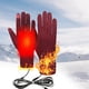 thumbnail image 3 of Guantes calefactables sin dedos Guantes recargables USB – Calentador de manos portátil para invierno para hombres, mujer, material suave y transpirable, ajuste ajustable, uso interior y exterior, 3 of 5