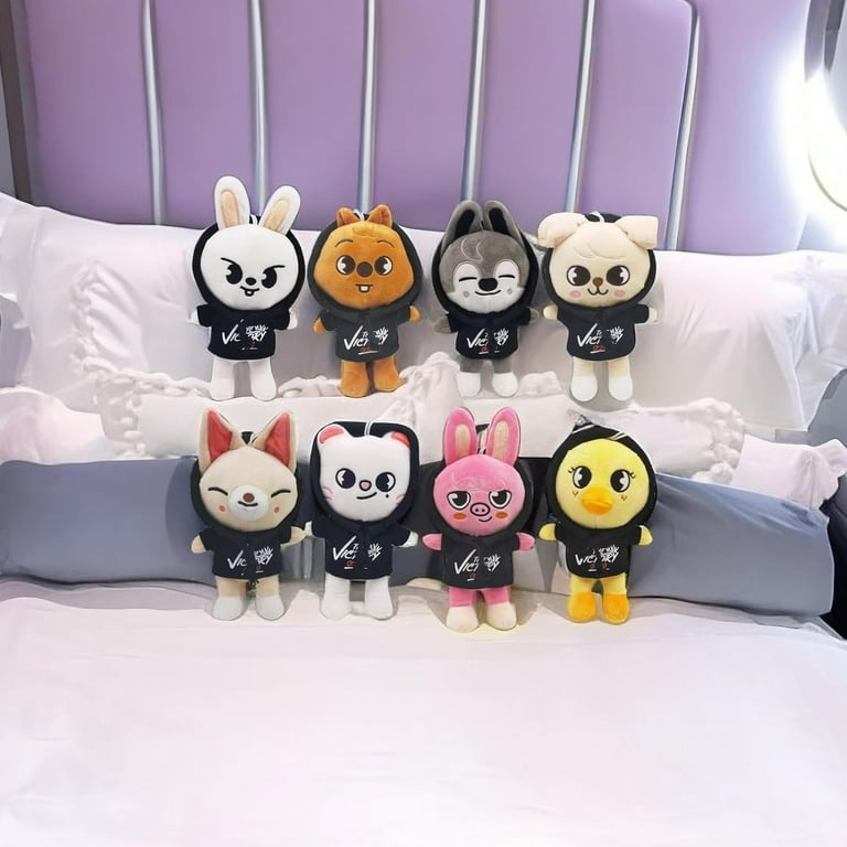 Skzoo Plushies Set of 8, 9.8-Inch Stray Kids Plush, Cute K-pop