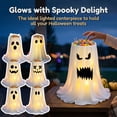 thumbnail image 2 of Halloween Decorations Ghost Light Up Candy Bowl Holder, USB Remote Ghost Candy Container, Halloween Party Table Decor, Entryway Seasonal Display, 2 of 10