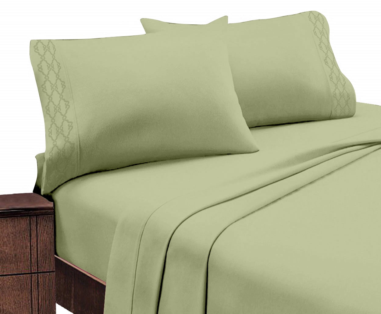 Bed Sheet Set (Twin, Sage) | Walmart 