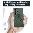 thumbnail image 3 of for Samsung Galaxy S24 Ultra Hybrid Case, Compatible with MagSafe 360 Rotating Strong Magnetic Bracket Shockproof Drop Protective Ultra Slim Phone Case for Samsung Galaxy S24 Ultra, Darkgreen, 3 of 6
