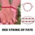 thumbnail image 1 of Pulseras para mujer, regalos para mujer, 2 pulseras de hilo rojo, pulseras de amistad, pulseras de papel tejidas, pulseras de papel tejidas, 1 of 5