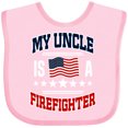 thumbnail image 3 of Inktastic My Uncle Is A Firefighter Nephew Boys or Girls Baby Bib, 3 of 4