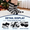 thumbnail image 5 of Fuzzy Warm Socks, UNEEI Warm Soft Fluffy Socks , 5 Pairs Winter Plush Fuzzy Crew Seamless Thick CozyThermal Socks, Size 11-13, 5 of 7