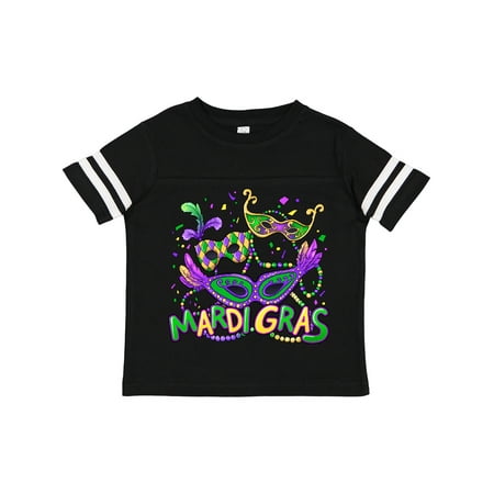 

Inktastic Mardi Gras Masks and Beads Gift Toddler Boy or Toddler Girl T-Shirt