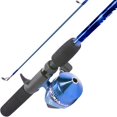 South Bend Worm Gear Fishing Rod and Spincast Reel, ComboBlue