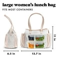thumbnail image 4 of Fit + Fresh Lunch Bag For Women, Insulated Lunch Bag With Container, Copley Ivory Feline Fine, 4 of 8