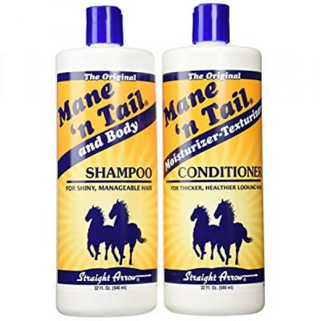 Mane 'N Tail Shampoo & Conditioner Combo Set (32 oz Each) For Horses and Humans For A "Down to the Skin" Cleansing and Conditioning