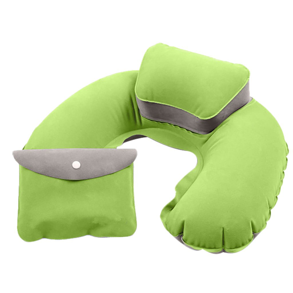 Home Air Inflatable Pillow Camping Beach Cushion Rest Head Neck Support NEW 