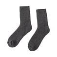 thumbnail image 2 of D GROEE Wool Socks 1 Pair Winter Socks Thick Plush Solid Color Knitted Mid tube Ankle Soft Resistant Anti slip Elastic Thermal Floor Socks Solid, 2 of 7