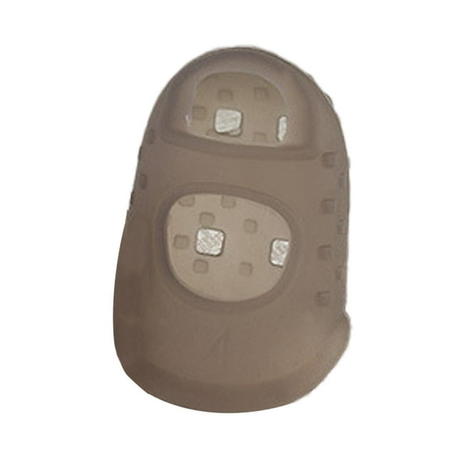 facefd Protège-Doigts en Silicone pour Guitare, Protège-Doigts Antidérapants pour Ukulélé, Doigts Longs, Transparent, Non Allergène, Réutilisable, Gris G