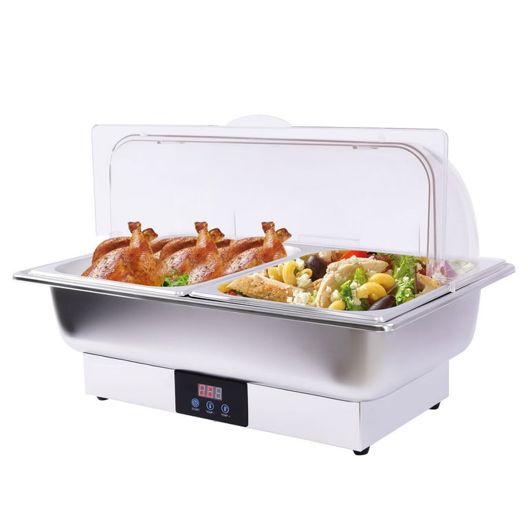 Miumaeov Electric Chafing Dish Buffet Heating Set, Stainless Steel