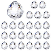 24 Pack Upgraded Crystal Ball Prism 30mm /1.18 Inch Decorative Ball - Suncatcher Rainbow Pendants - Perfect for Chandelier Window & Wedding Decoration