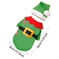thumbnail image 2 of Festive Holiday Pet Outfit With Jingle Apparel And Santa Hat Bow Tie For Small Medium Large Dogs Cats Photo Party, 2 of 5
