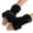 Black, variant on beishanbush Gloves Mittens Women Girl Warm Winter Rabbit Plush Wrist Fingerless Gloves Mittens Grey