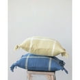 thumbnail image 4 of Creative Co-Op Cotton Flannel Plaid Pillow with Fringe, 4 of 10