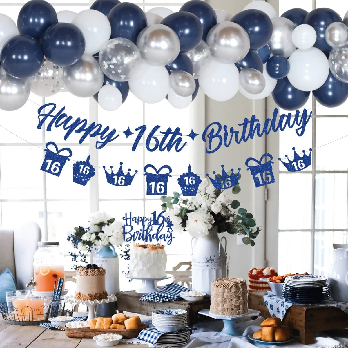 MAGJUCHE Blue It's My 12nd Birthday sash, Boy or Girl 12 Years Birthday  Gifts Party Supplies, Royal Blue Party Decorations