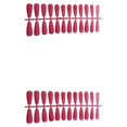thumbnail image 2 of 24 Piezas de Uñas Postizas Qarigey Rosa Roja 2Conjunto, 2 of 6